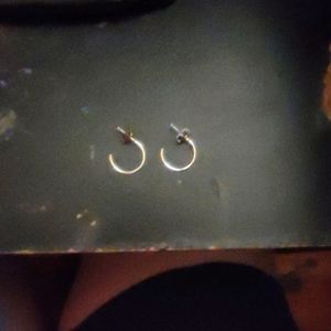Tiny hoop earrings